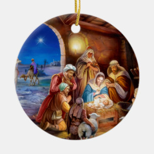 Adorno De Cerámica Familia Santa