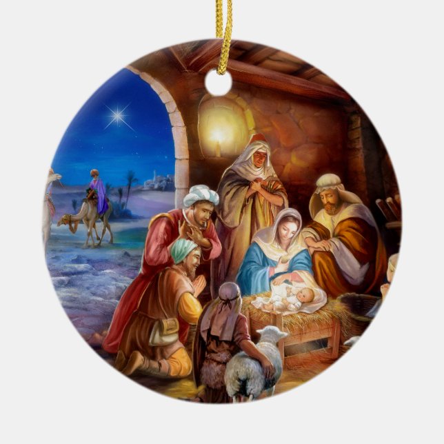 Adorno De Cerámica Familia Santa (Frente)