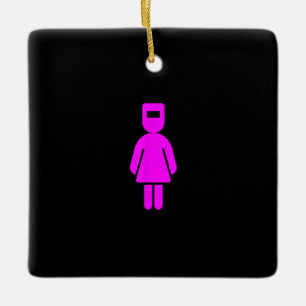 Adorno De Cerámica Famosa Chica mujer dama soldadora mascara de solda