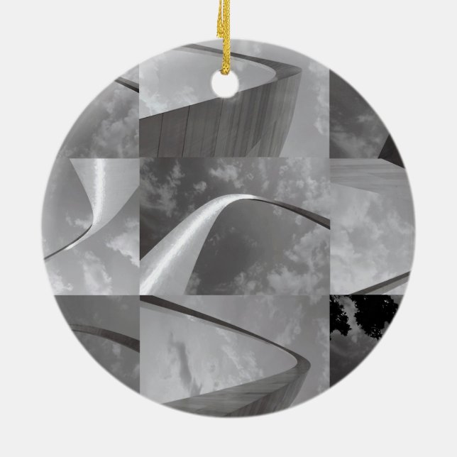 Adorno De Cerámica Famosa puerta de entrada al Arco de St Louis (Atrás)