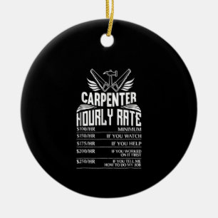 Adorno De Cerámica Famoso carpintero, gran regalo para papá