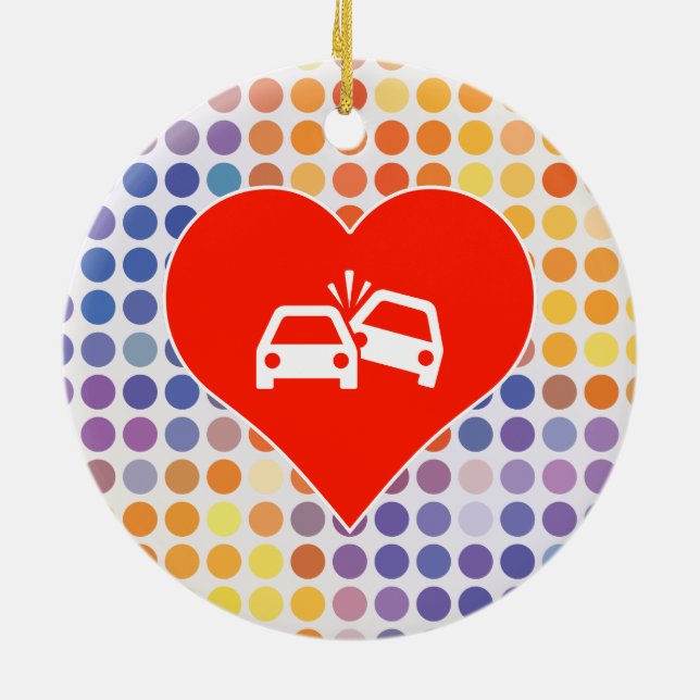 Adorno De Cerámica Fan de la colisión (Atrás)