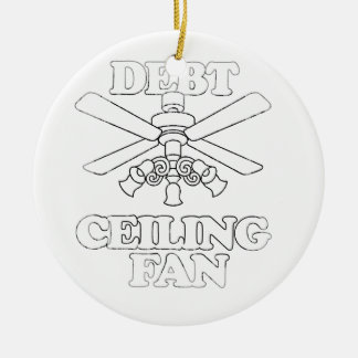 ADORNO DE CERÁMICA FAN DE TECHO DE DEUDA