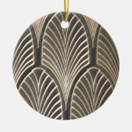 Adorno De Cerámica Fan del art déco