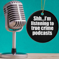 Fanático de podcast divertido sobre crímenes verda