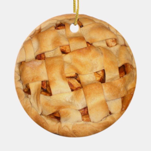Adorno De Cerámica Fancy Apple Pie (Frente)