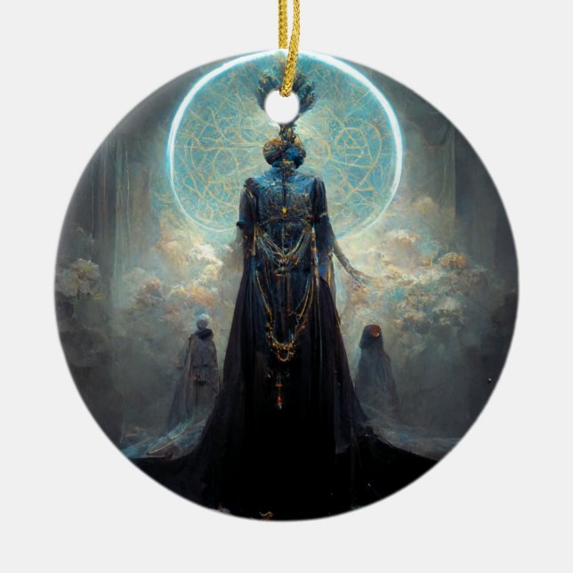 Adorno De Cerámica Fantasía de ciencia ficción Alien Fae 3 (Frente)