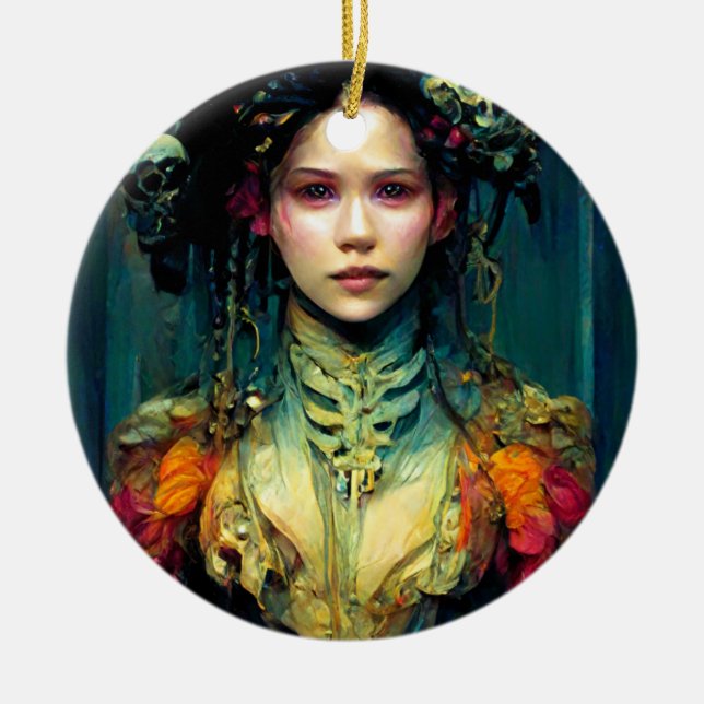 Adorno De Cerámica Fantasía de Rainbow Urchin (Frente)