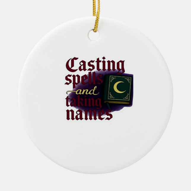 Adorno De Cerámica Fantasía de Whimsigoa - Bosques místicos, lunas y  (Frente)