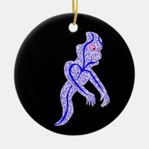 Adorno De Cerámica Fantasma circular