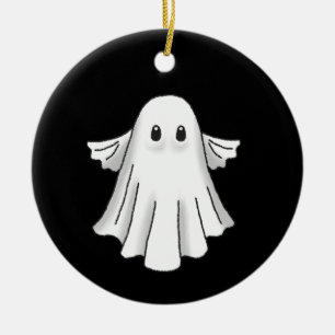 Adorno De Cerámica Fantasma de Halloween espeluznante y lindo