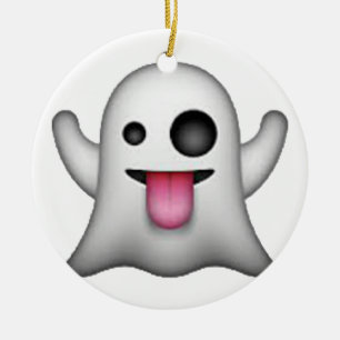 Adorno De Cerámica Fantasma - Emoji