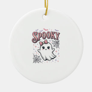 Adorno De Cerámica Fantasma Lindo Espeluznante Diseño de Camiseta Vin