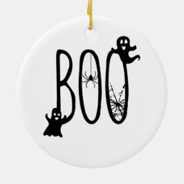 Adorno De Cerámica Fantasmales y araña caprichosos de Halloween de Bo