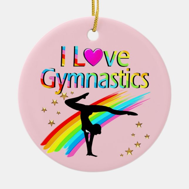 ADORNO DE CERÁMICA FANTÁSTICO GIMNASIO CHICA ME ENCANTA EL DISEÑO GIM (Frente)
