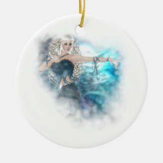 Adorno De Cerámica Fantasy Sky Siren Vignette