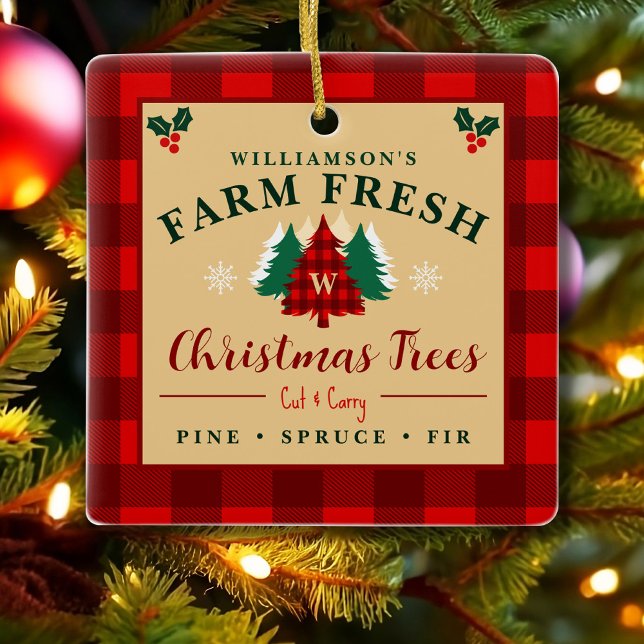 Adorno De Cerámica Farm Fresh Christmas Trees - Christmas pattern (Subido por el creador)