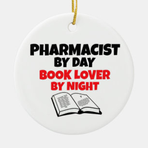 Adorno De Cerámica Farmacéutico por día de la amante del libro por no