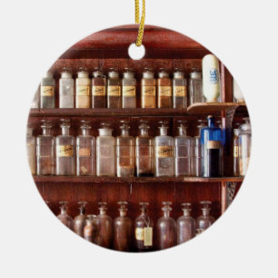 Adorno De Cerámica Farmacia - para el uso medicinal solamente