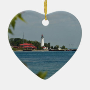 Adorno De Cerámica Faro de Gratiot del fuerte