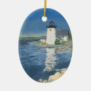 Adorno De Cerámica Faro de Grindle Point