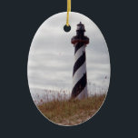 Adorno De Cerámica Faro de Hatteras del cabo<br><div class="desc">Faro de Hatteras del cabo</div>
