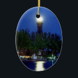 Adorno De Cerámica Faro de Hillsboro<br><div class="desc">' Hillsboro Lighthouse es de nuestra colección de fotografía escénica de la Florida de los fotógrafos del poste del Palm Beach.</div>