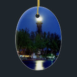 Adorno De Cerámica Faro de Hillsboro<br><div class="desc">' Hillsboro Lighthouse es de nuestra colección de fotografía escénica de la Florida de los fotógrafos del poste del Palm Beach.</div>