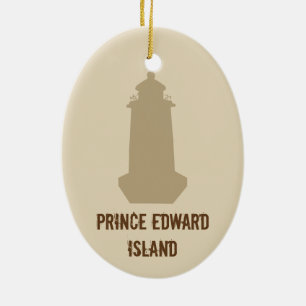 Adorno De Cerámica Faro de Isla del Principe Eduardo