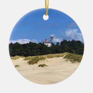 Adorno De Cerámica Faro de la Bahía Yaquina, Newport, Oregón