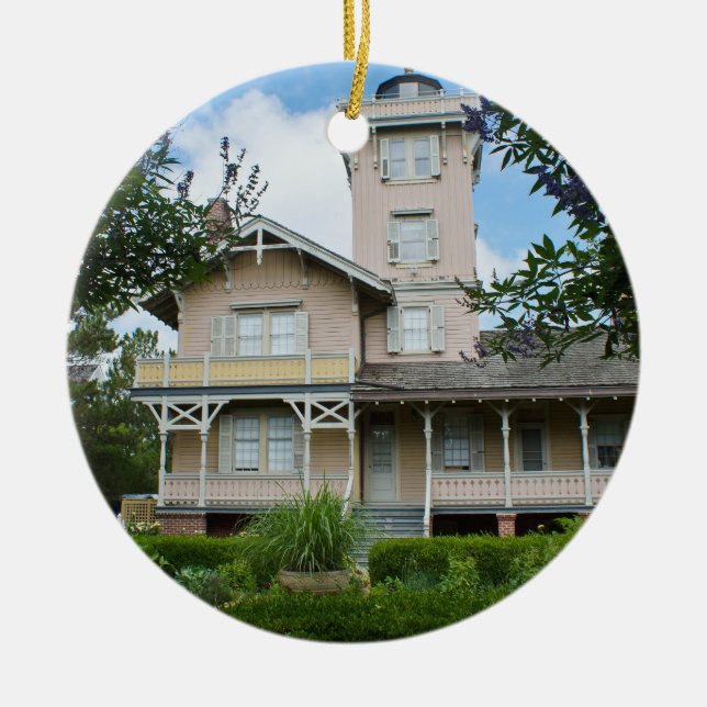 Adorno De Cerámica Faro de la entrada de Hereford (Frente)