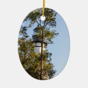 Adorno De Cerámica Faro de la isla Amelia