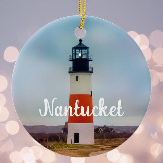 Adorno De Cerámica Faro de Nantucket
