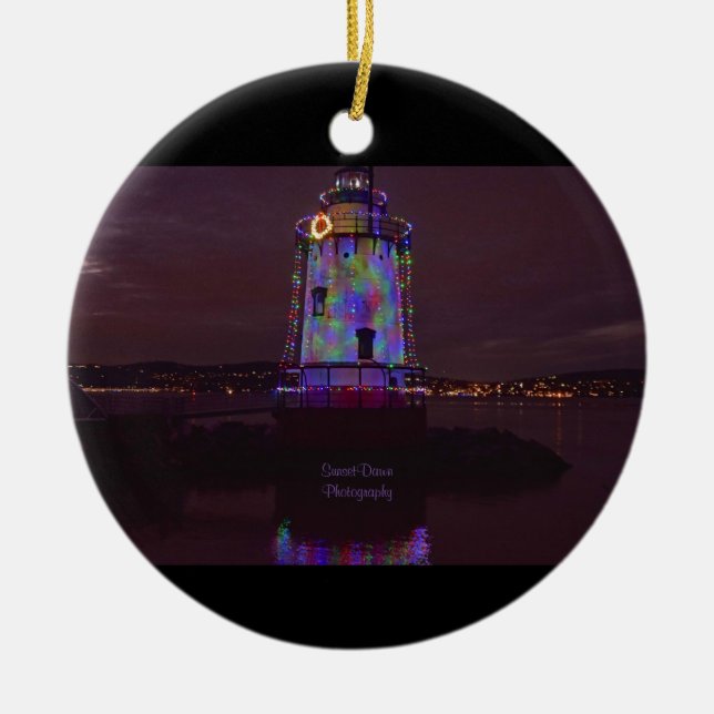 Adorno De Cerámica Faro de navidades (Frente)