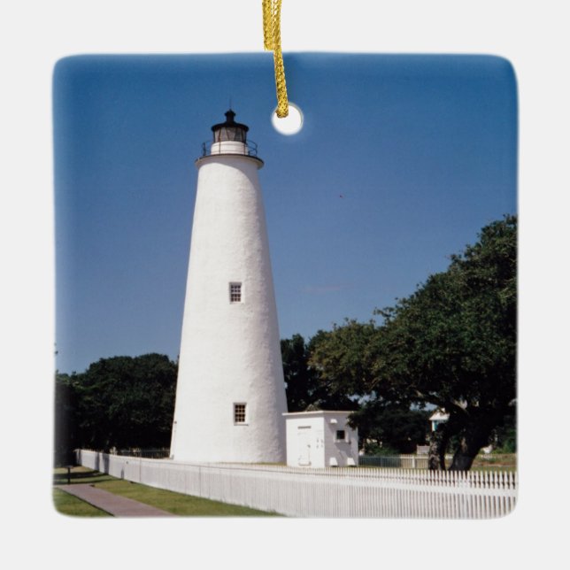 Adorno De Cerámica Faro de Ocracoke (Anverso)
