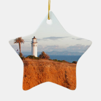 Adorno De Cerámica Faro de Palos Verdes
