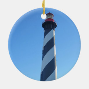 Adorno De Cerámica Faro de San Agustín en un