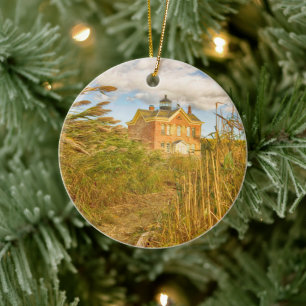 Adorno De Cerámica Faro de Saugerties