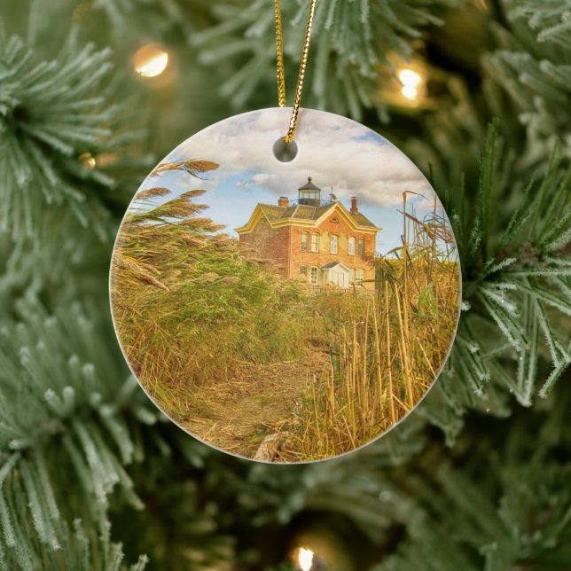 Adorno De Cerámica Faro de Saugerties (Árbol)