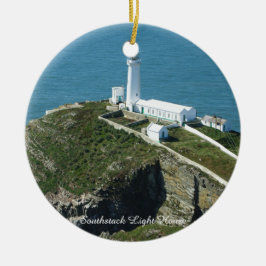 Adorno De Cerámica Faro de Southstack Gales.