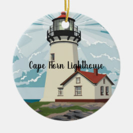 Adorno De Cerámica Faro del Cabo del Cuerno, Chile