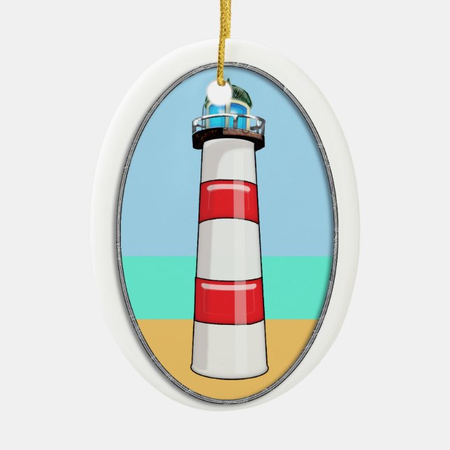 Adorno De Cerámica Faro del faro (Frente)