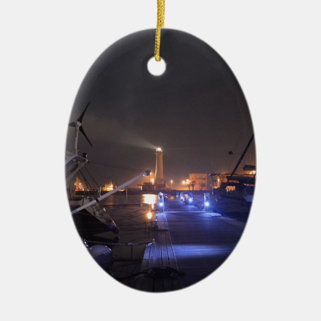 Adorno De Cerámica Faro en Licata. (Frente)