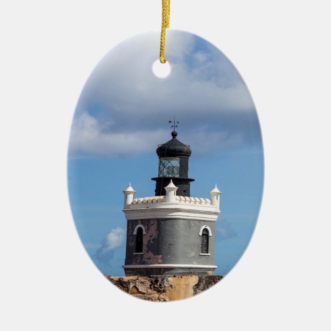 Adorno De Cerámica Faro Faro (Frente)