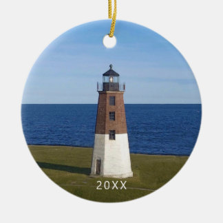 Adorno De Cerámica Faro Point Judith Narragansett