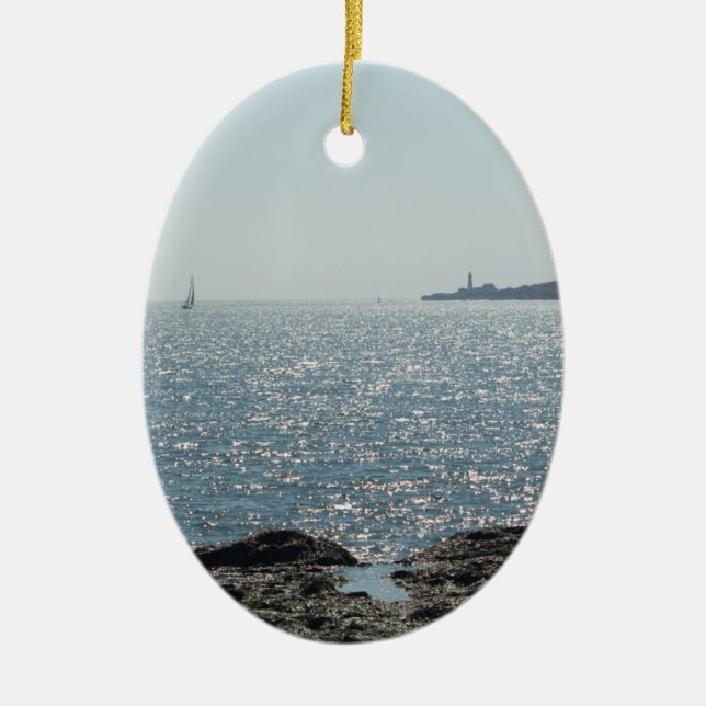 Adorno De Cerámica Faro principal de Portland (Frente)