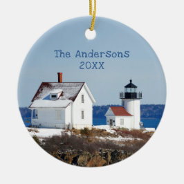 Adorno De Cerámica Faro ruso del Océano Índico