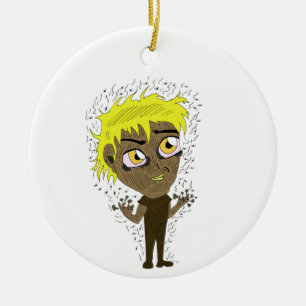 Adorno De Cerámica Farty Fingers Chibi