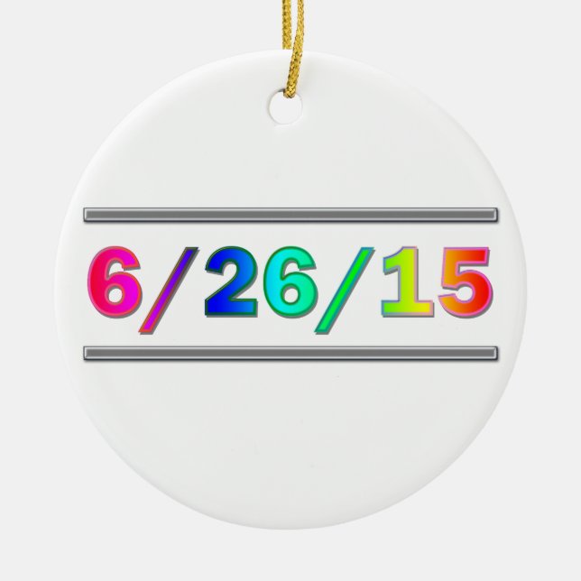 Adorno De Cerámica Fecha de SCOTUS (Frente)