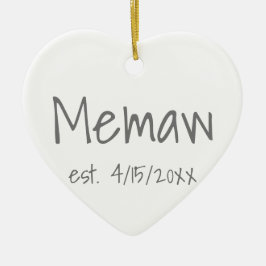 Adorno De Cerámica Fecha establecida del Memaw